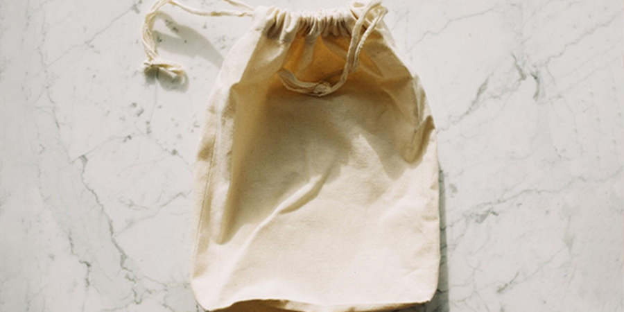 earth-friendly fabric bag for apparel packaging