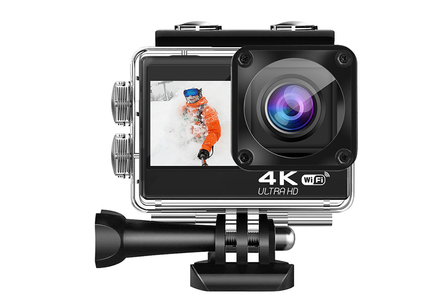 4K motorcycle camera with 360° view angle