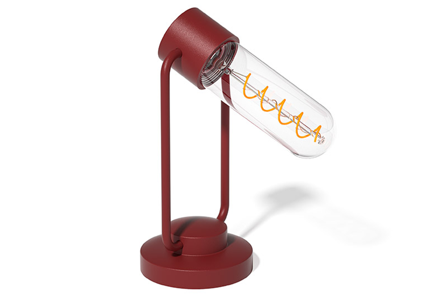 Maroon magnetic suspension LED outdoor table lamp