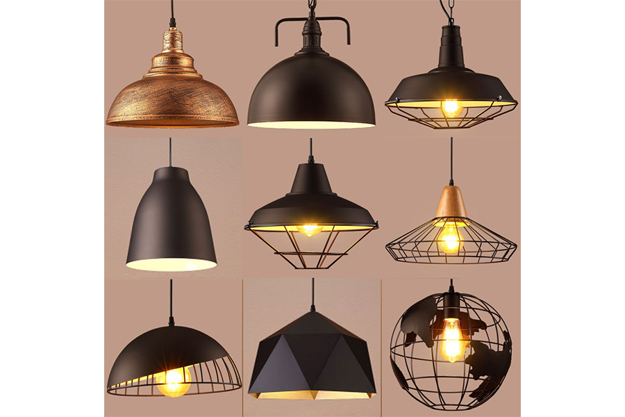 Different shapes of modern aluminum pendant lamp