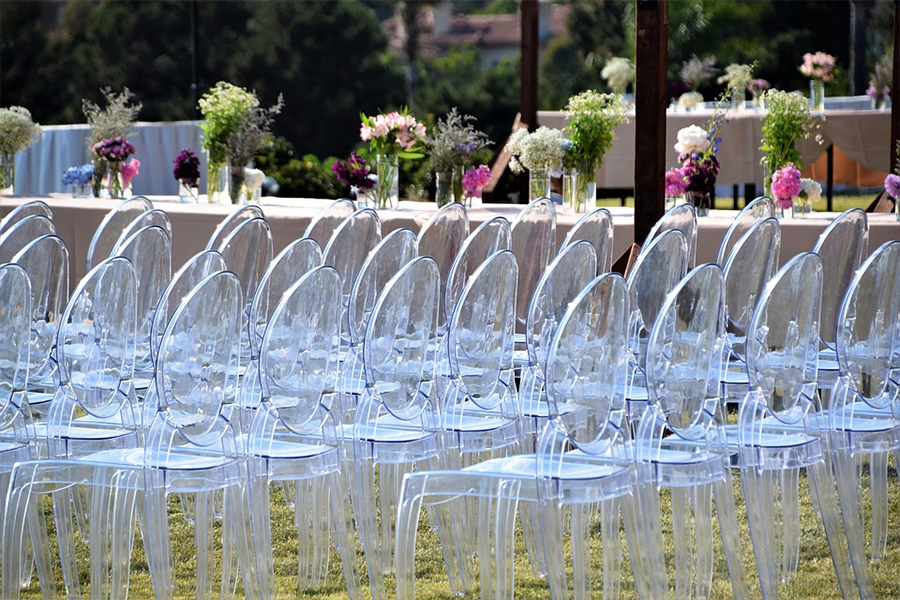 Transparent Acrylic Outdoor Wedding Chairs