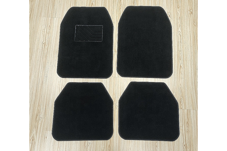 Universal black anti-slip car floor mats