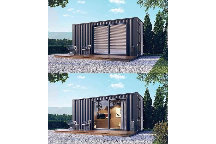 A shipping container home