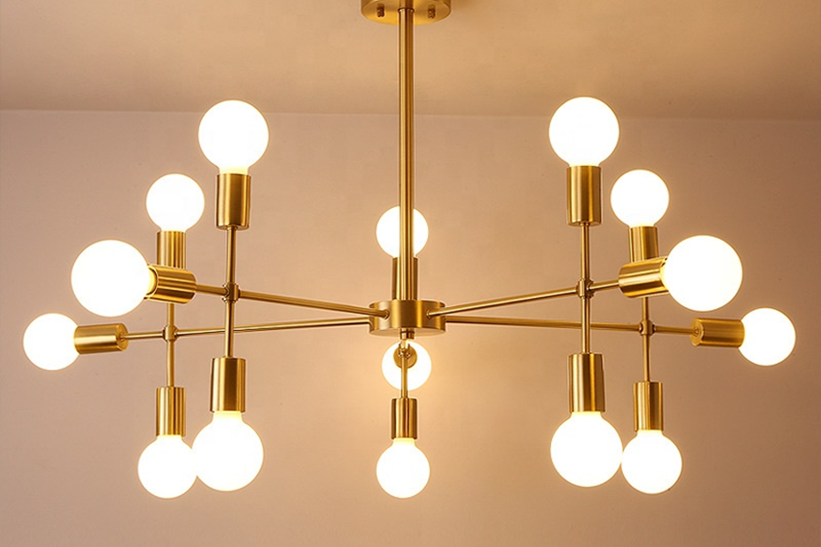 Nordic modern 360-degree rotating chandelier