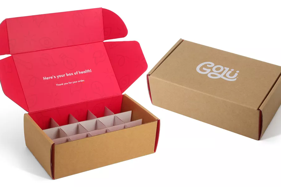 Corrugated cardboard box for ecommerce packaging