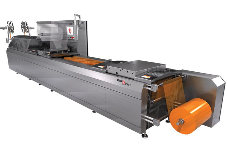 A heavy-duty thermoform packaging machine