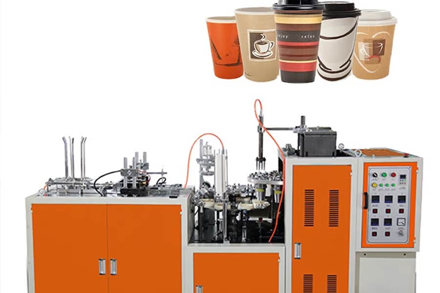Automatic paper-making coffee cup machine