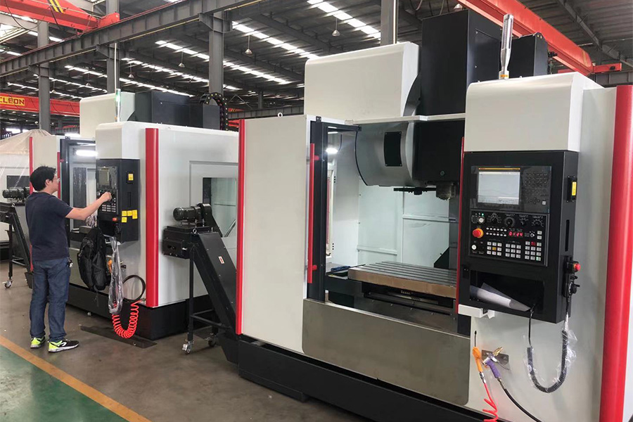 CNC Machining Center In A Factory