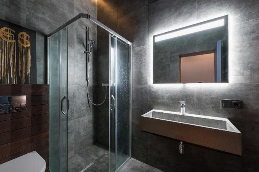 Rectangular bathroom vanity LED mirror