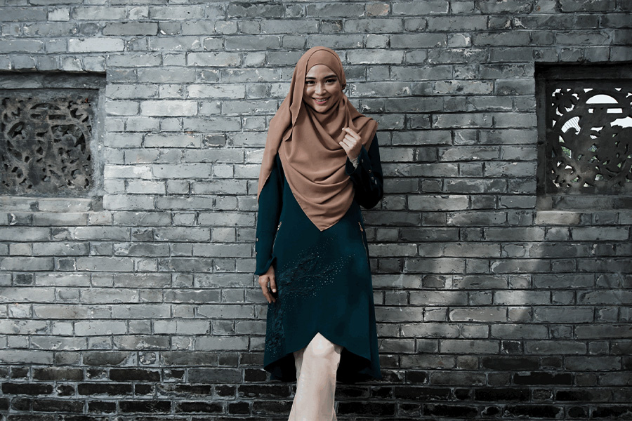 Wearing hijab can by stylish