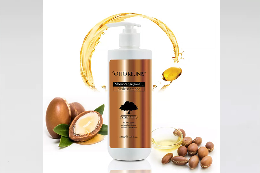Anti-hair loss shampoo containing argan oil