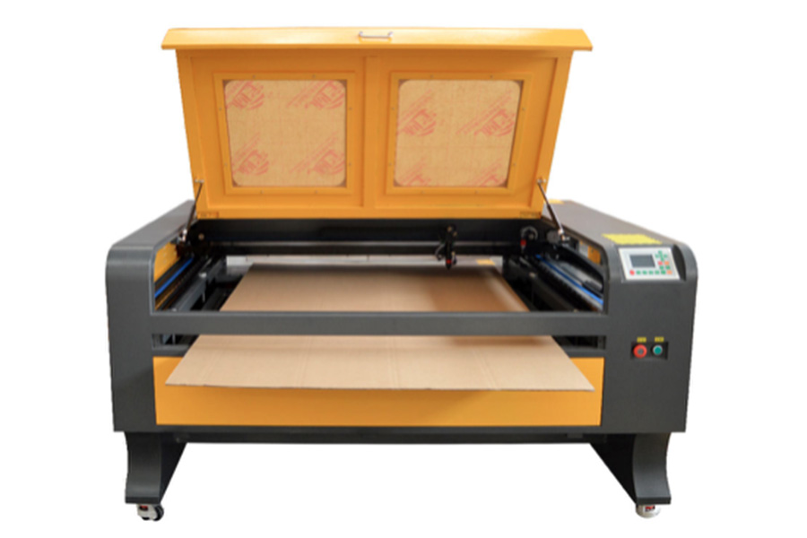 CO₂ laser cutting machine for leather and wood cutting and engraving