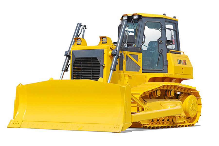 Crawler bulldozer for moving heavy material