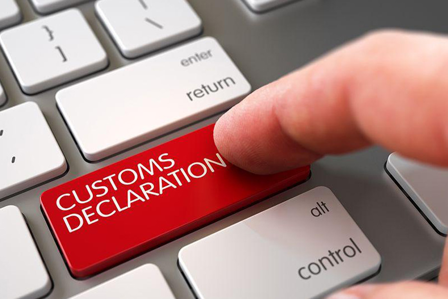 Customs clearance is submitted electronically by EDI