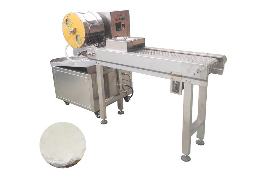 Mexican tortilla machine on a white background