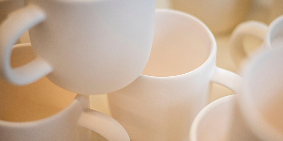 Selection of white mug sublimation blanks