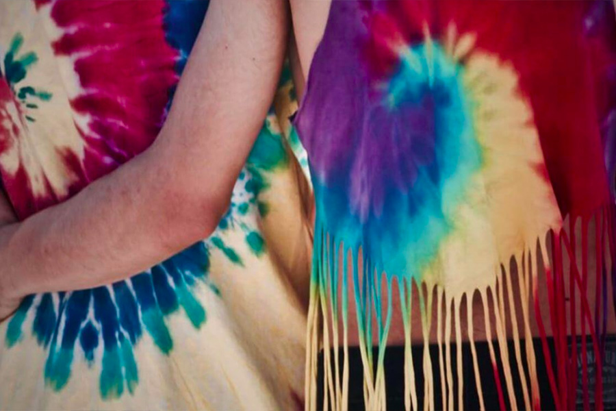 Tie-dye clothes can combine craftcore and nature-inspired fabrics