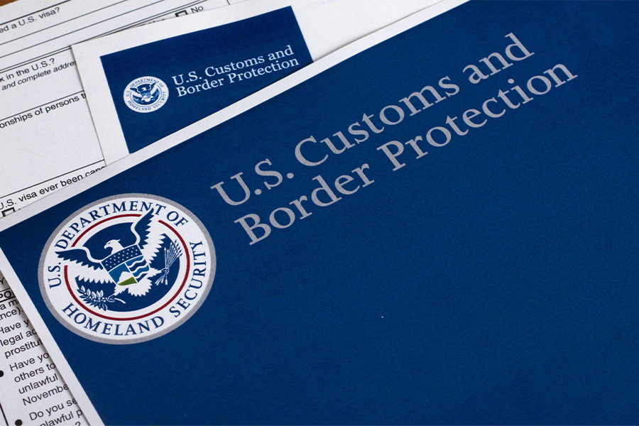 US customs and border protection agency leaflet cover 