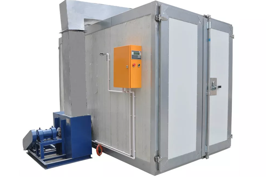 Industrial powder coating curing oven