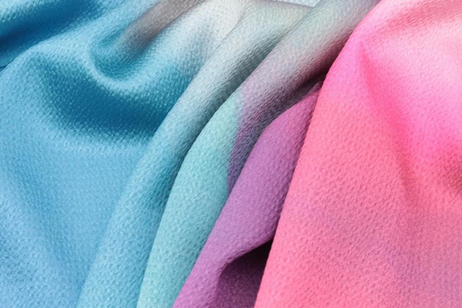 Light blue and pink fabric