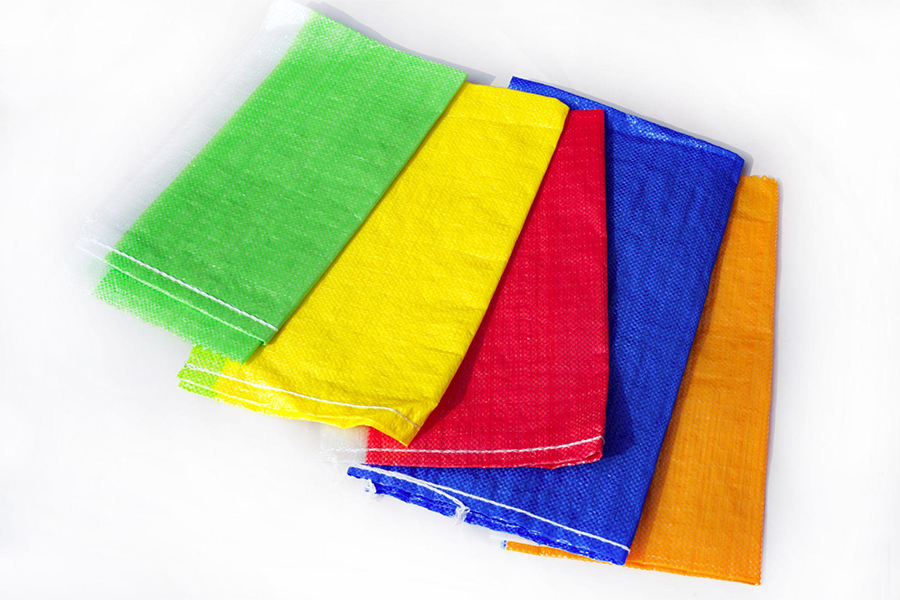PP woven bags in five colors