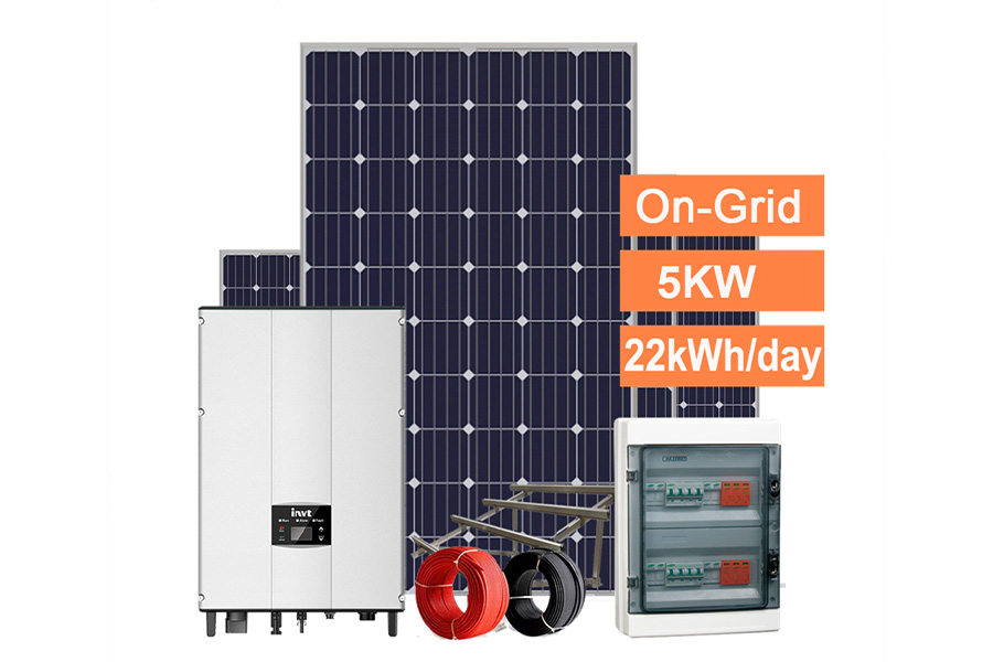 5 kW grid-connected photovoltaic system for home use