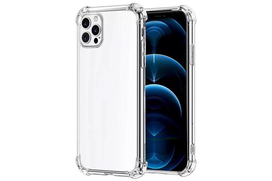 A clear case with shockproof edges
