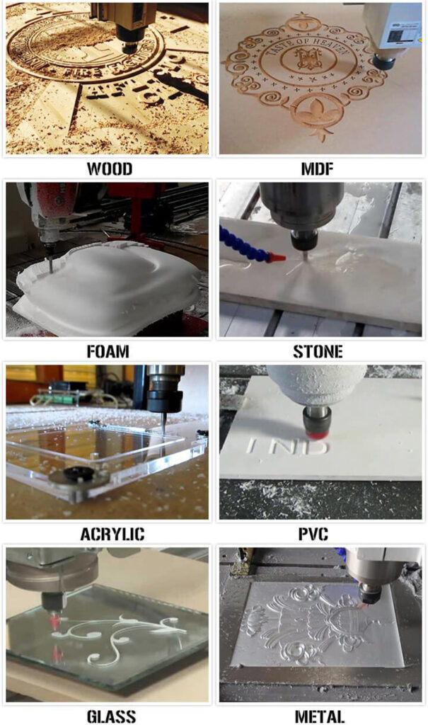 CNC router machines can cut many different materials.
