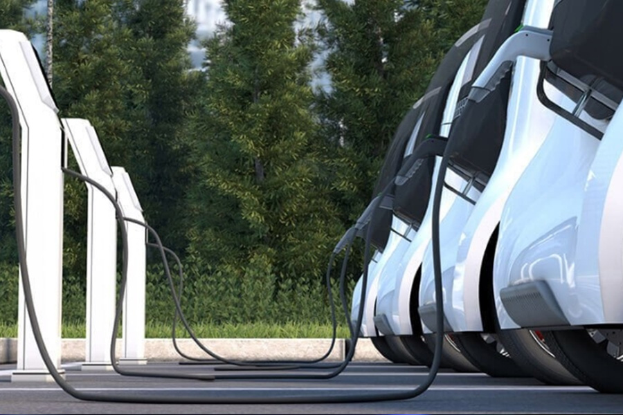 Fleet electrification for EV chargers
