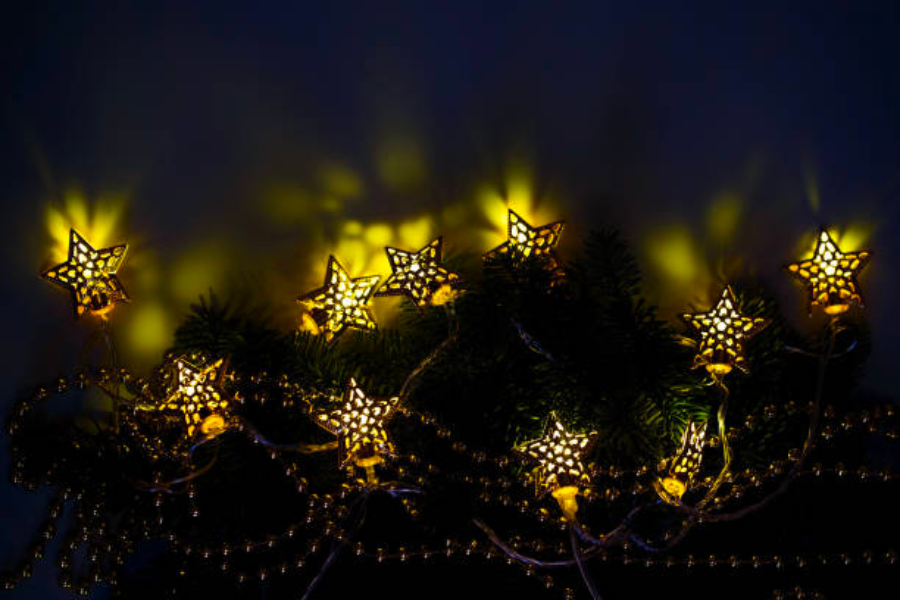 Twinkle star LED string lights
