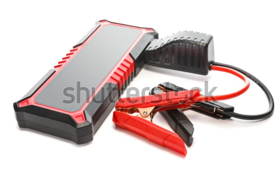 A portable car battery charger