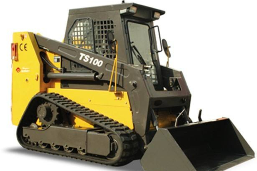 a tracked skid steer