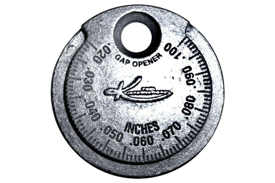 An image of a metal gap gauge