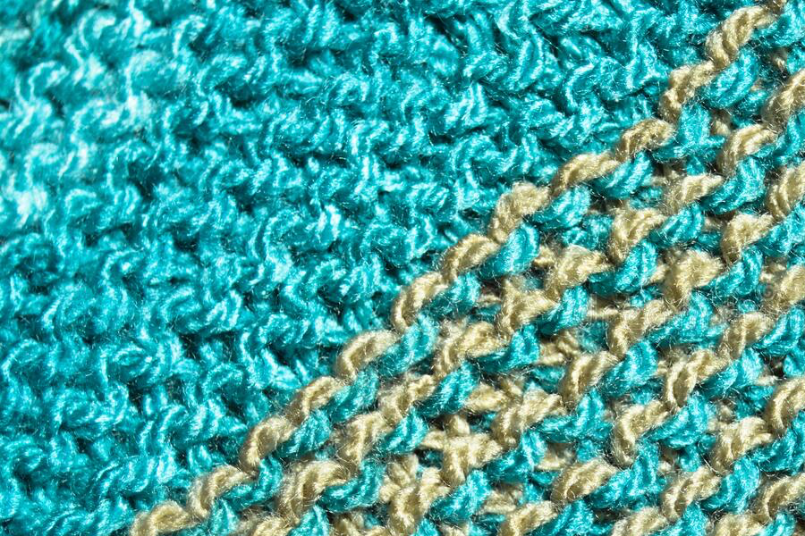 close-up of pull ridge stitch