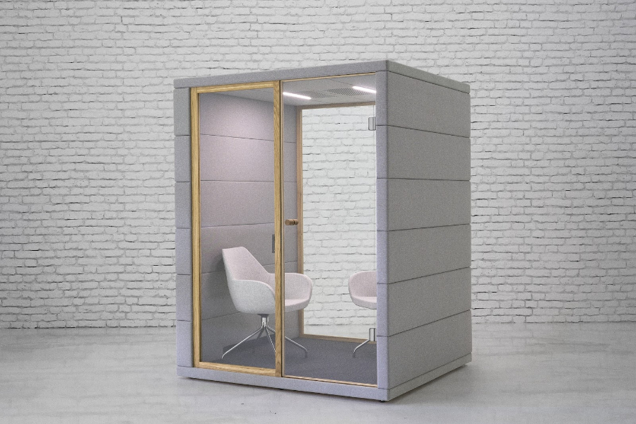 single kolo office pod with sliding door