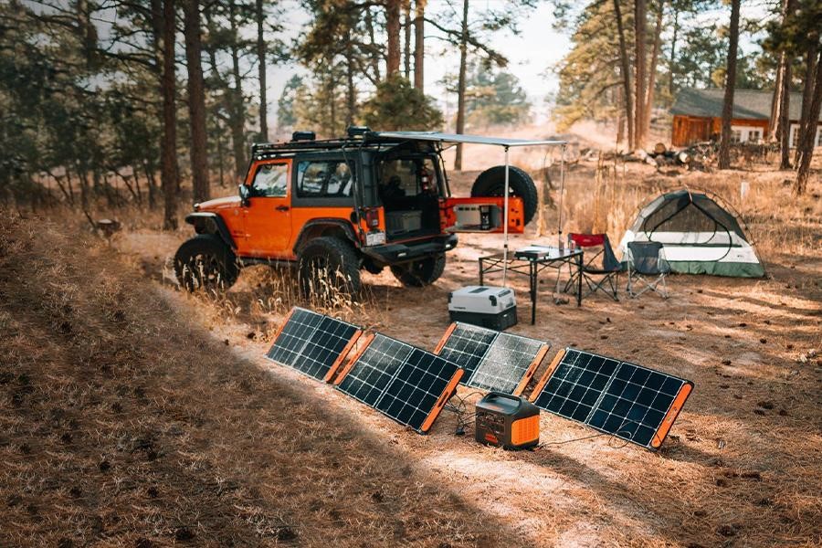 Solar panels power portable power stations without extra cost