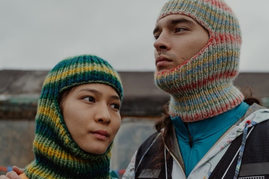 A man and woman wearing balaclavas with full face opening